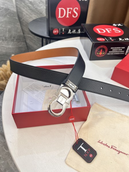 Streetwear Belt Ferragamo 320777 size:3.5cm