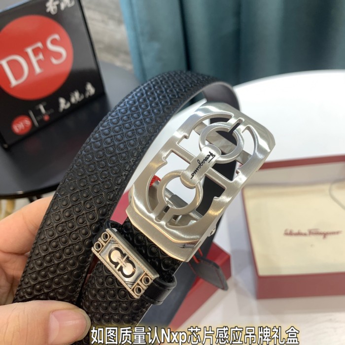 Streetwear Belt Ferragamo 320696 size:3.5cm