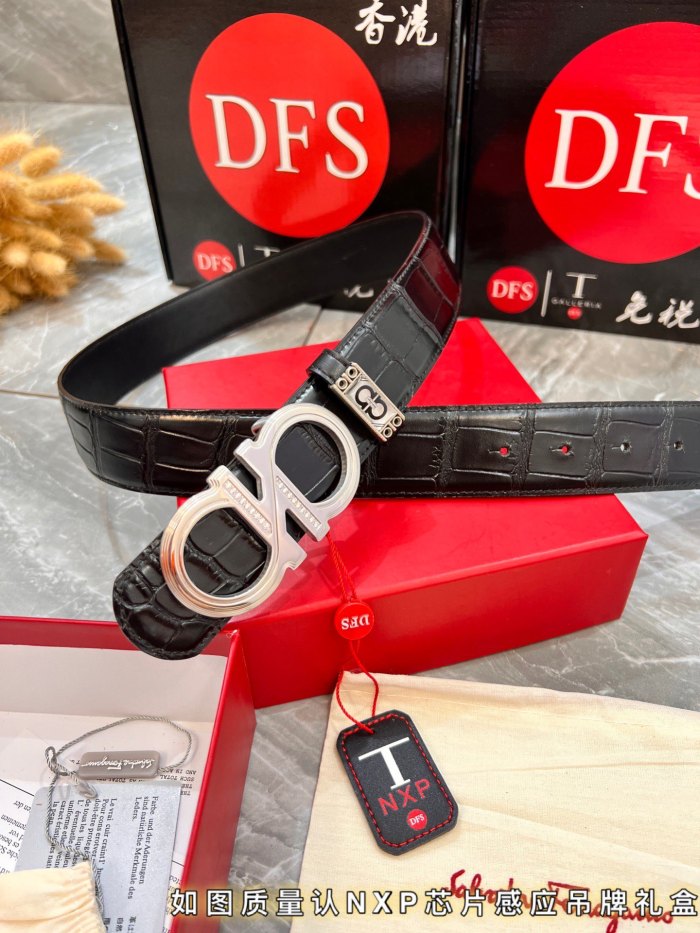 Streetwear Belt Ferragamo 320797 size:3.5cm