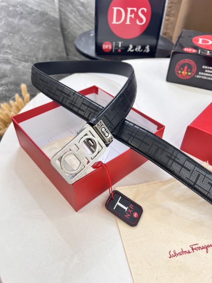 Streetwear Belt Ferragamo 320483 size:3.5cm