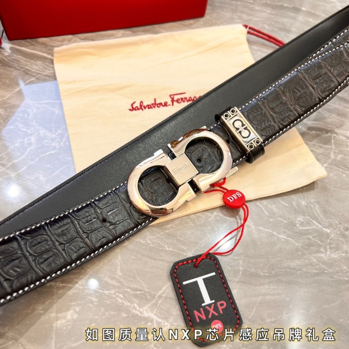 Streetwear Belt Ferragamo 320783 size:3.5cm