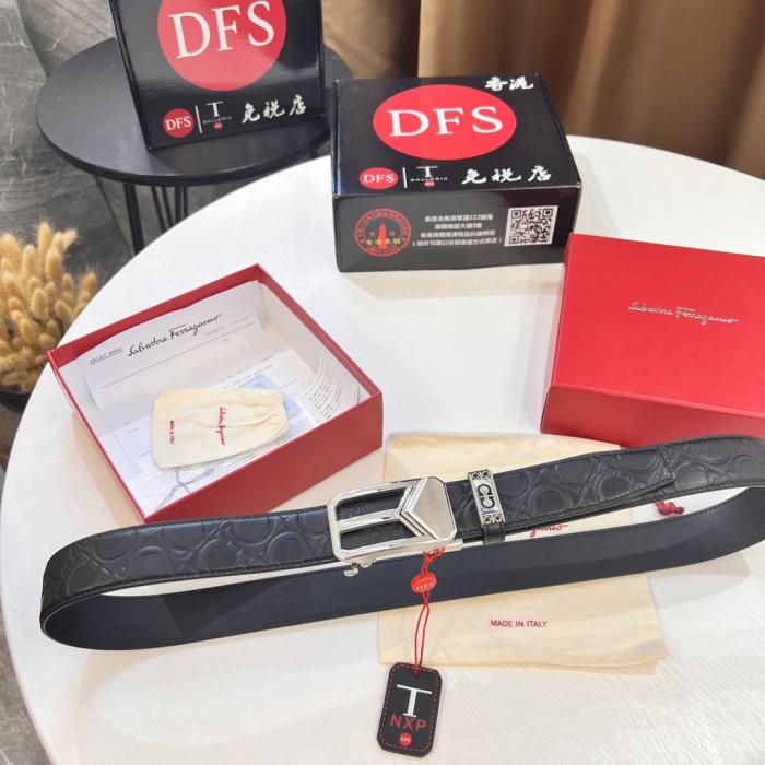 Streetwear Belt Ferragamo 320680 size:3.5cm