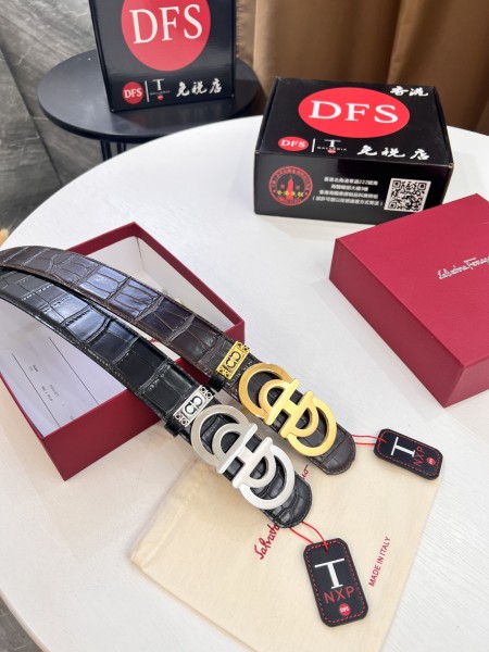 Streetwear Belt Ferragamo 320845 size:3.5cm