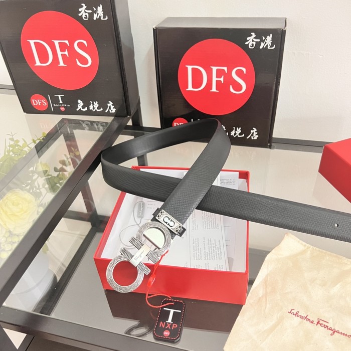 Streetwear Belt Ferragamo 320749 size:3.5cm