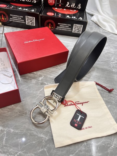 Streetwear Belt Ferragamo 320825 size:3.5cm