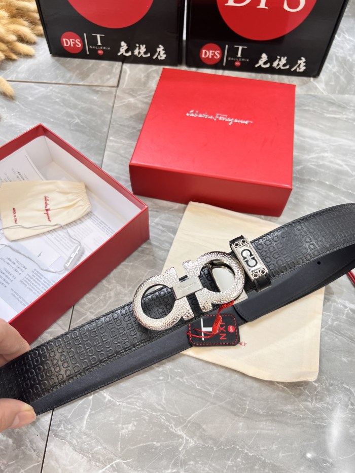 Streetwear Belt Ferragamo 320806 size:3.5cm