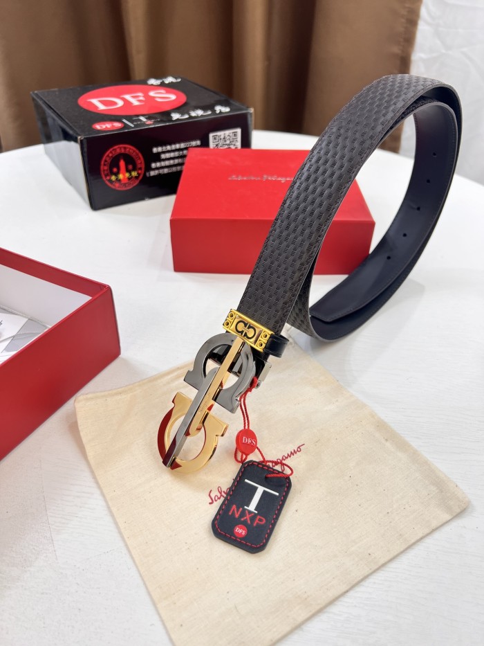 Streetwear Belt Ferragamo 320545 size:3.5cm