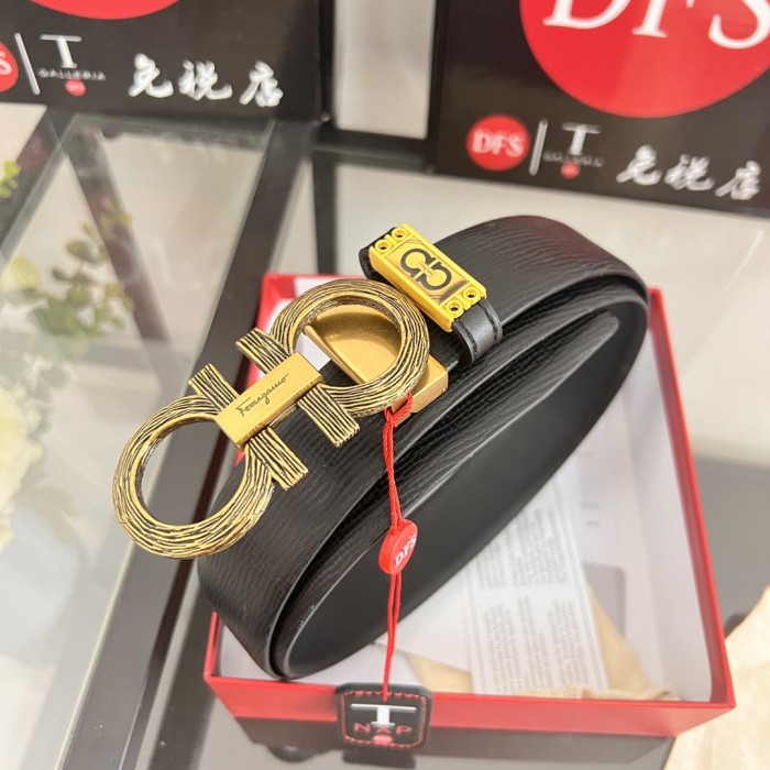 Streetwear Belt Ferragamo 320748 size:3.5cm