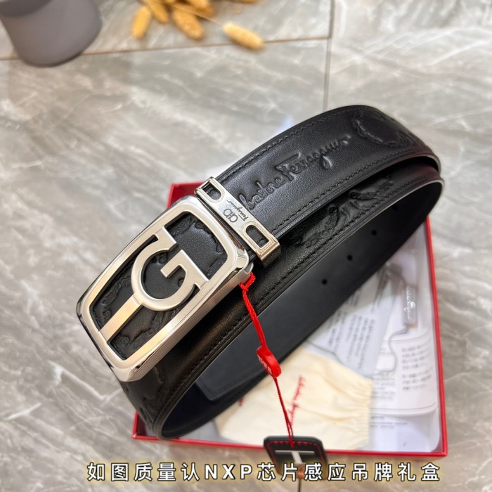 Streetwear Belt Ferragamo 320763 size:3.5cm
