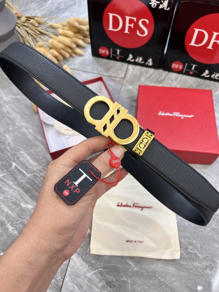 Streetwear Belt Ferragamo 320874 size:3.5cm