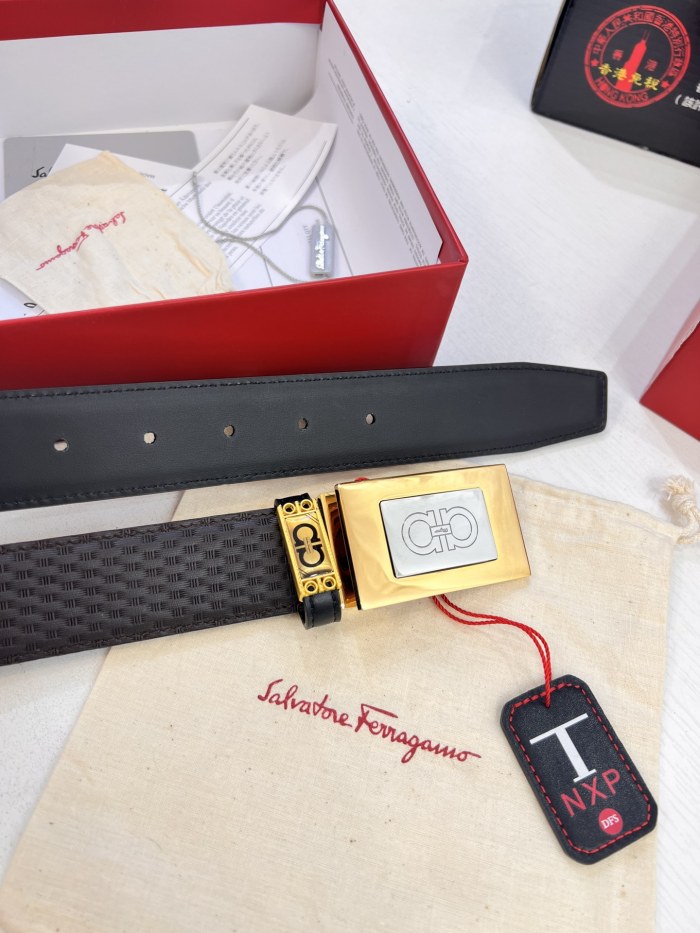 Streetwear Belt Ferragamo 320602 size:3.5cm