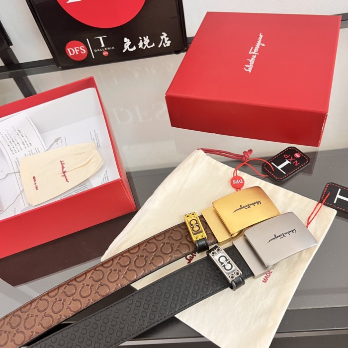 Streetwear Belt Ferragamo 320735 size:3.5cm