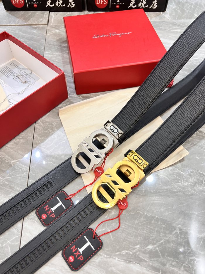 Streetwear Belt Ferragamo 320874 size:3.5cm