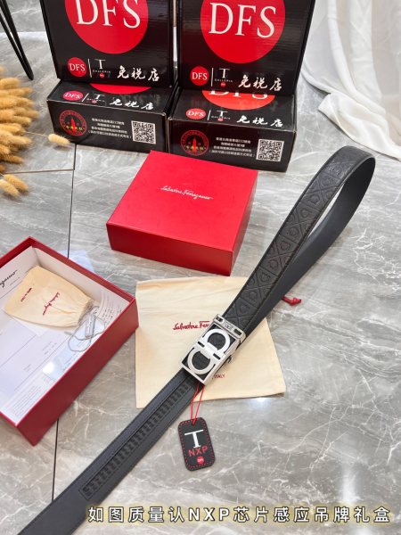 Streetwear Belt Ferragamo 320866 size:3.5cm