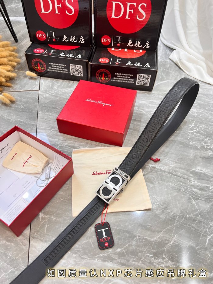 Streetwear Belt Ferragamo 320866 size:3.5cm