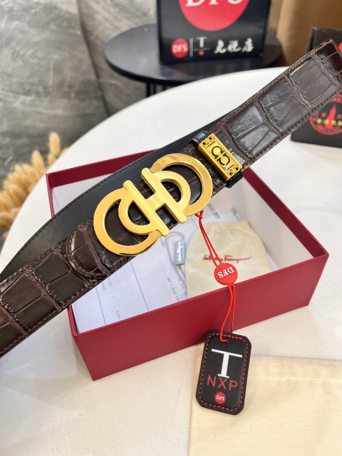 Streetwear Belt Ferragamo 320846 size:3.5cm