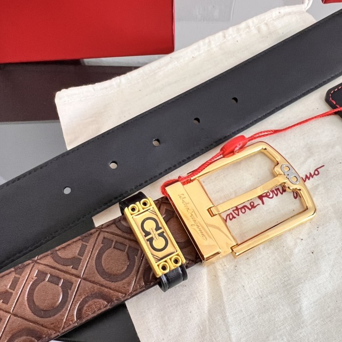 Streetwear Belt Ferragamo 320745 size:3.5cm