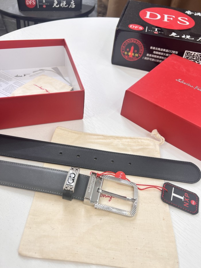 Streetwear Belt Ferragamo 320582 size:3.5cm
