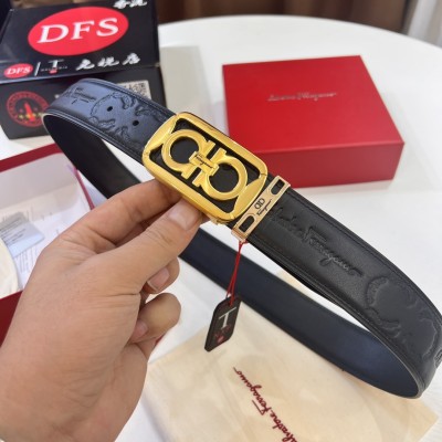 Streetwear Belt Ferragamo 320617 size:3.5cm