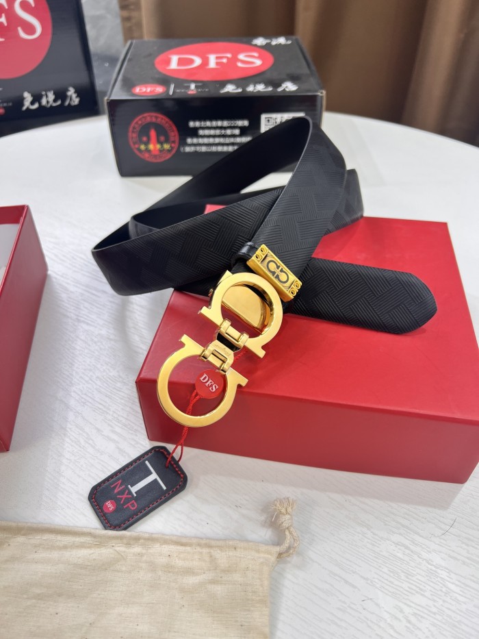 Streetwear Belt Ferragamo 320529 size:3.5cm