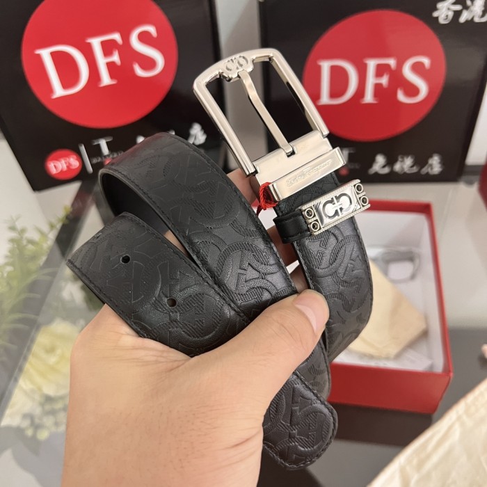 Streetwear Belt Ferragamo 320744 size:3.5cm