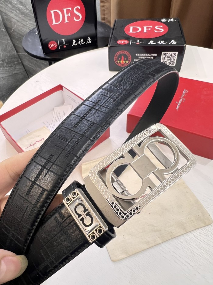 Streetwear Belt Ferragamo 320483 size:3.5cm