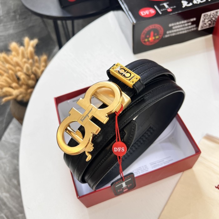 Streetwear Belt Ferragamo 320439 size:3.5cm