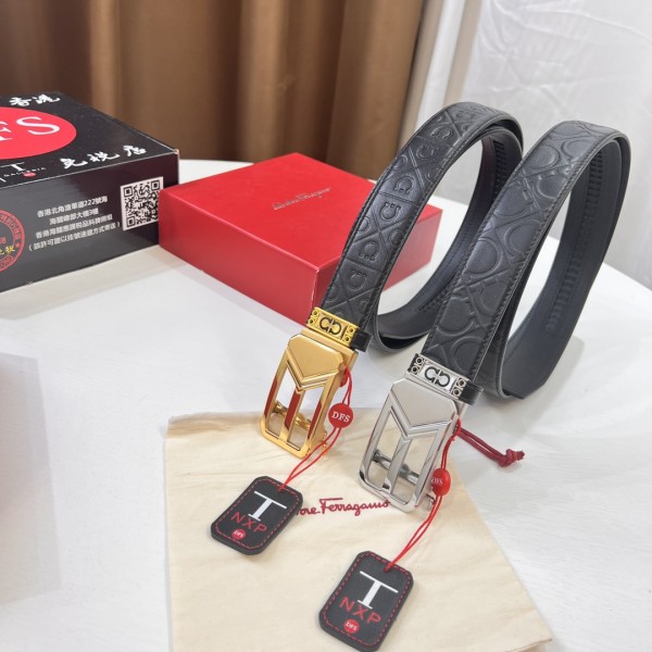 Streetwear Belt Ferragamo 320679 size:3.5cm