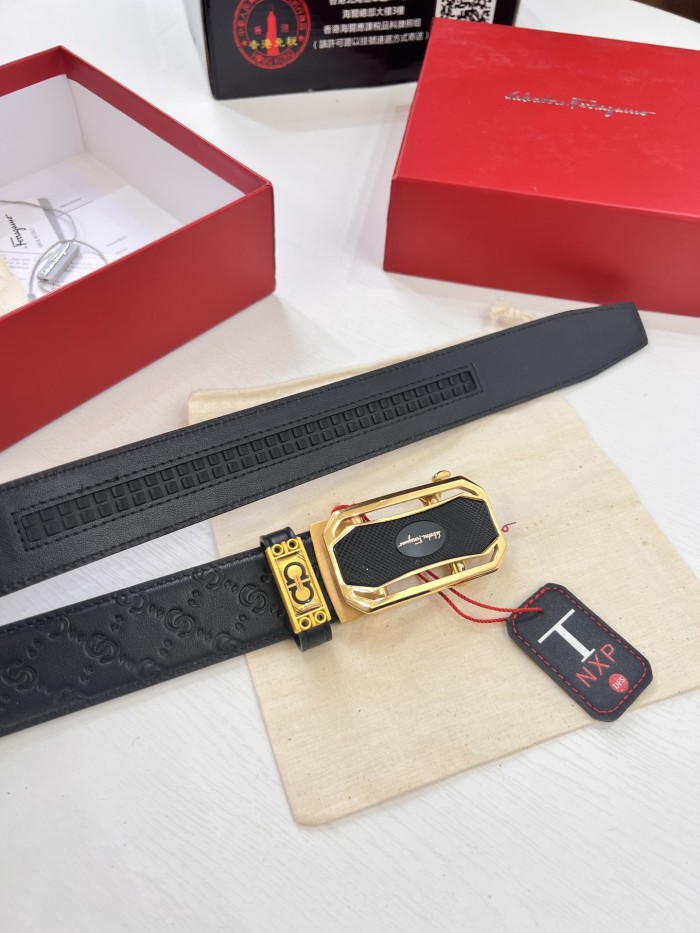 Streetwear Belt Ferragamo 320404 size:3.5cm