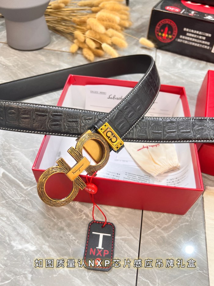 Streetwear Belt Ferragamo 320803 size:3.5cm