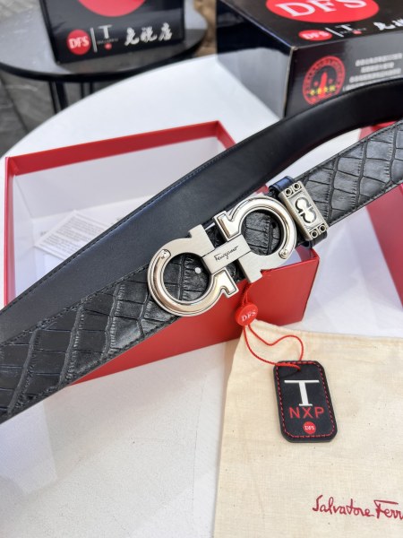 Streetwear Belt Ferragamo 320366 size:3.5cm