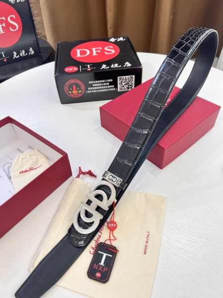 Streetwear Belt Ferragamo 320845 size:3.5cm