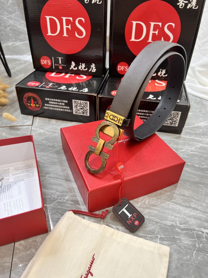 Streetwear Belt Ferragamo 320885 size:3.5cm