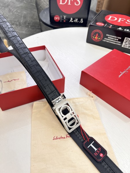 Streetwear Belt Ferragamo 320483 size:3.5cm