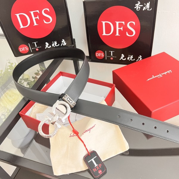 Streetwear Belt Ferragamo 320225 size:3.5cm