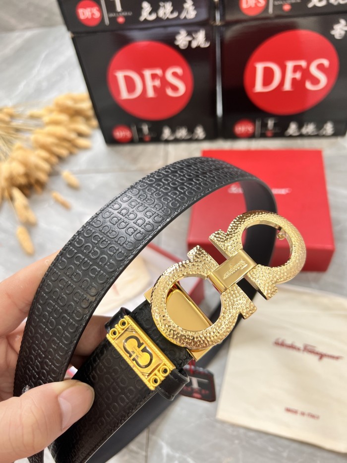 Streetwear Belt Ferragamo 319978 size:3.5cm