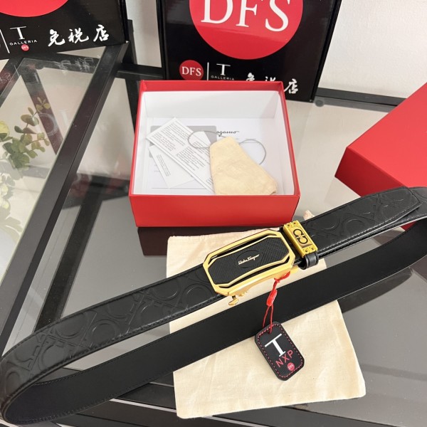 Streetwear Belt Ferragamo 320228 size:3.5cm