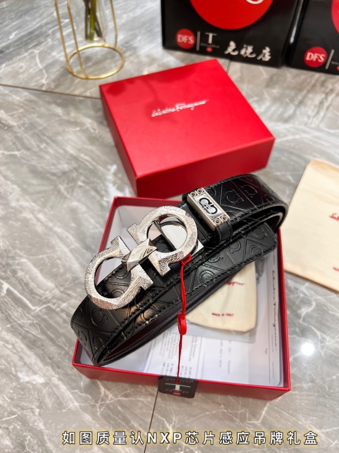 Streetwear Belt Ferragamo 319924 size:3.5cm