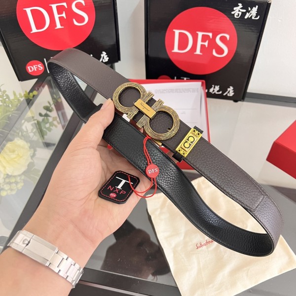 Streetwear Belt Ferragamo 320158 size:3.5cm