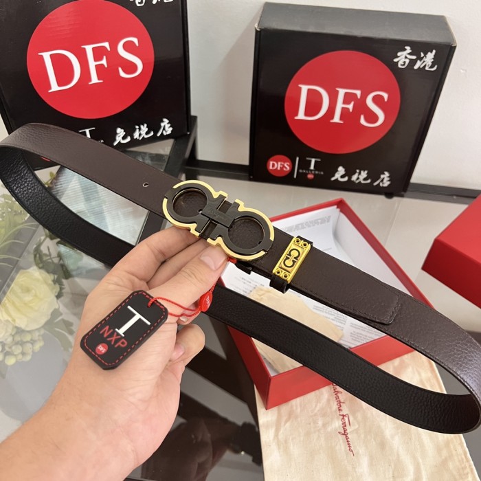 Streetwear Belt Ferragamo 320266 size:3.5cm