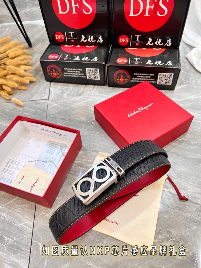 Streetwear Belt Ferragamo 320058 size:3.5cm