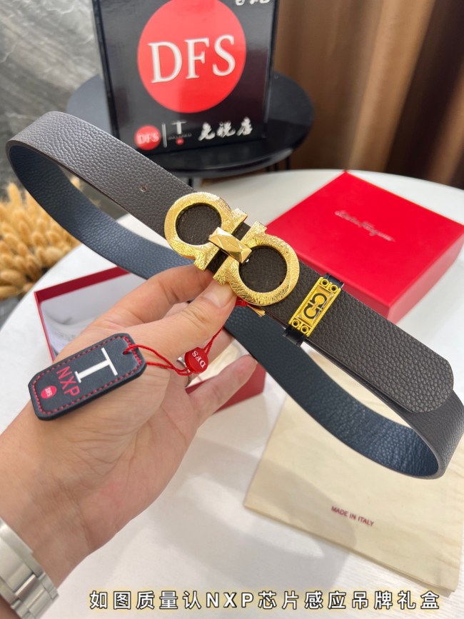 Streetwear Belt Ferragamo 320032 size:3.5cm