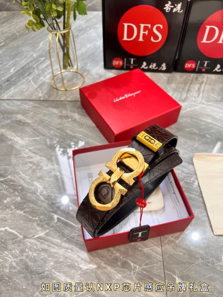 Streetwear Belt Ferragamo 319923 size:3.5cm