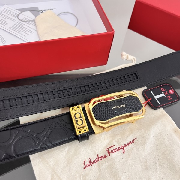 Streetwear Belt Ferragamo 320228 size:3.5cm