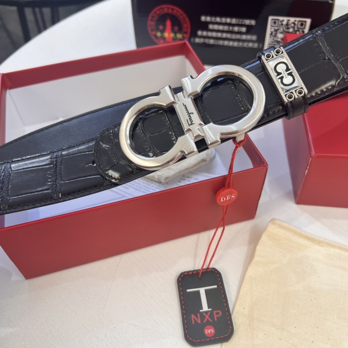 Streetwear Belt Ferragamo 320306 size:3.5cm