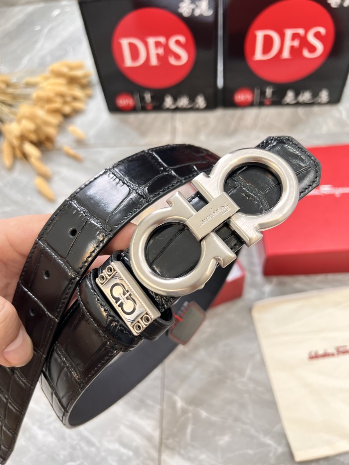 Streetwear Belt Ferragamo 319965 size:3.5cm