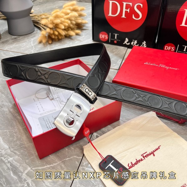 Streetwear Belt Ferragamo 320001 size:3.5cm