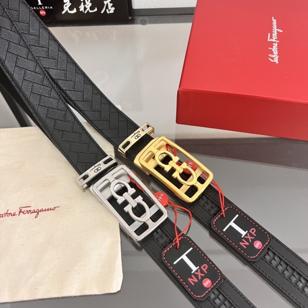 Streetwear Belt Ferragamo 320237 size:3.5cm