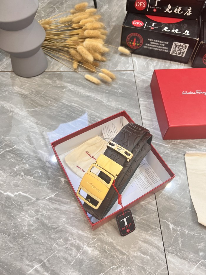 Streetwear Belt Ferragamo 319960 size:3.5cm