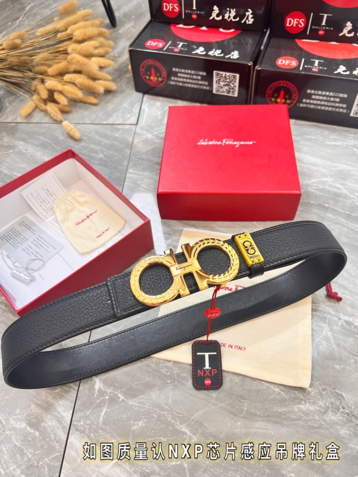 Streetwear Belt Ferragamo 320188 size:3.5cm